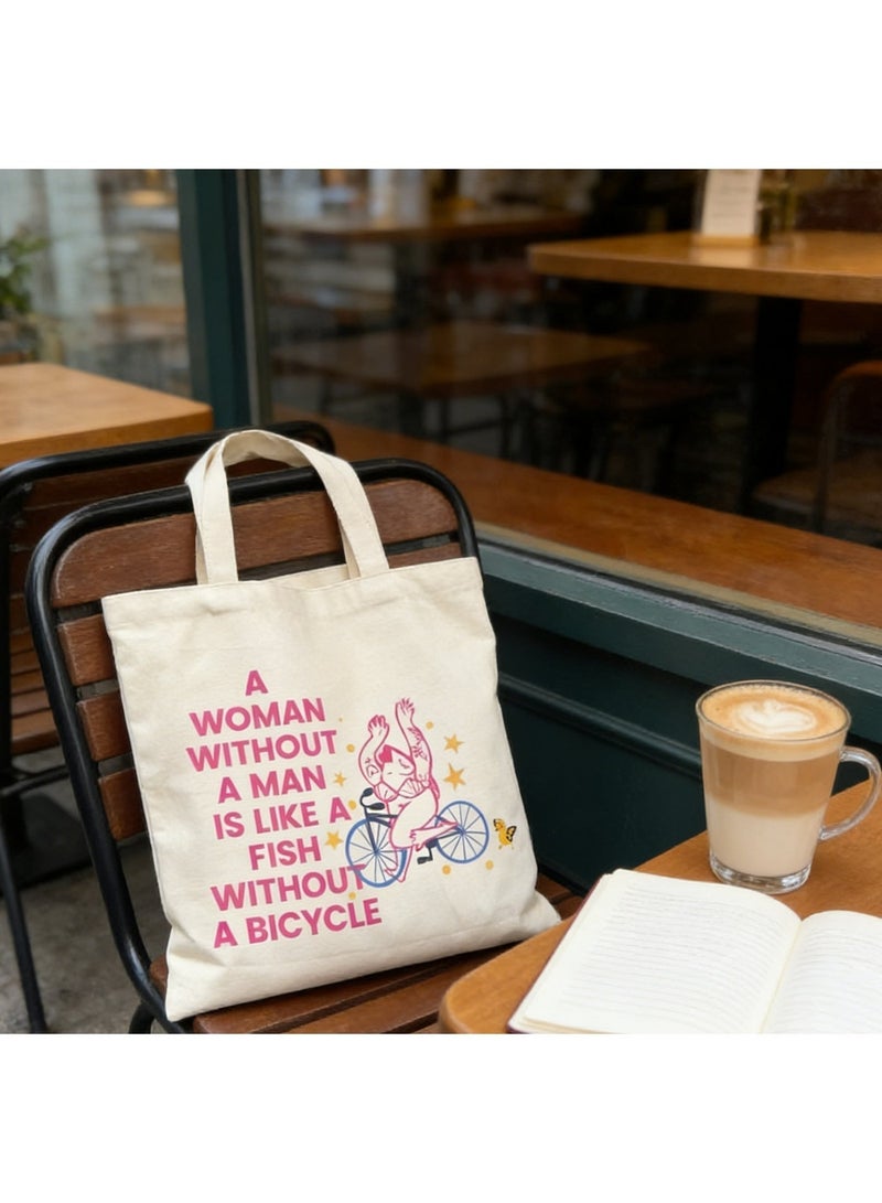 حقيبة تسوق - حقيبة قماشية - هدية إبداعية نسوية - Image 3