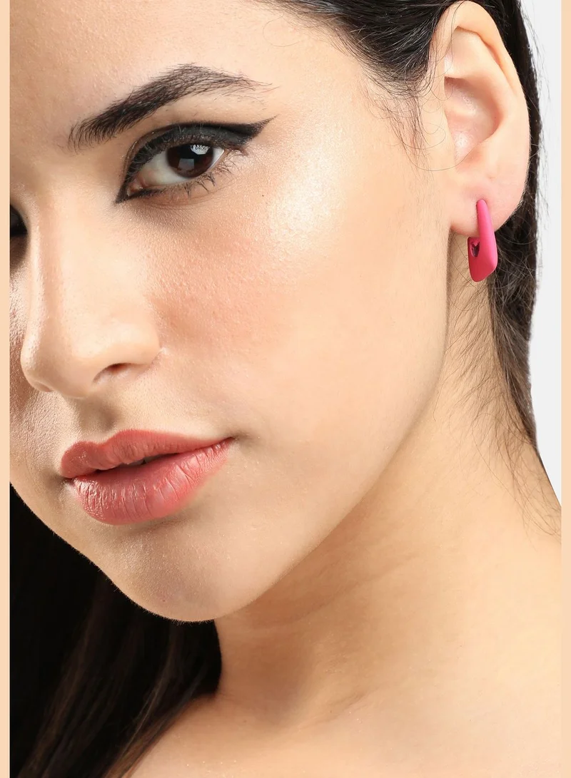 SOHI Gold Plated Party Designer Hoop Earring For Women