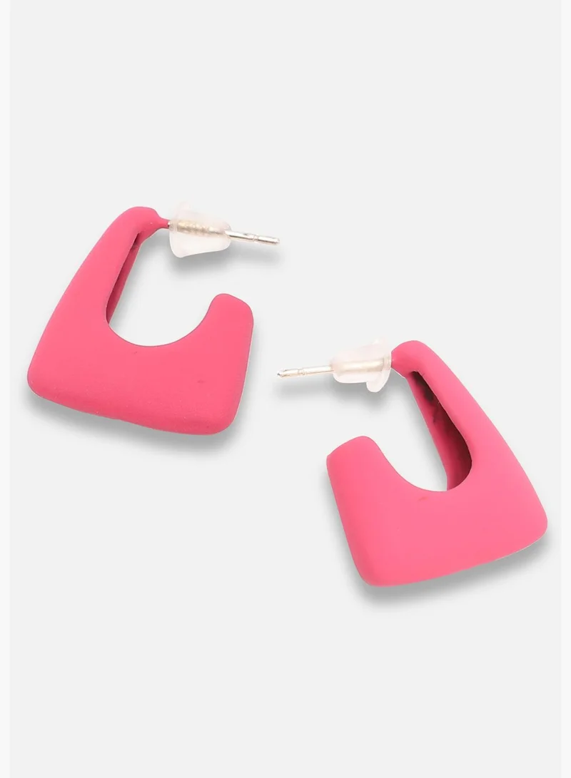 SOHI Gold Plated Party Designer Hoop Earring For Women