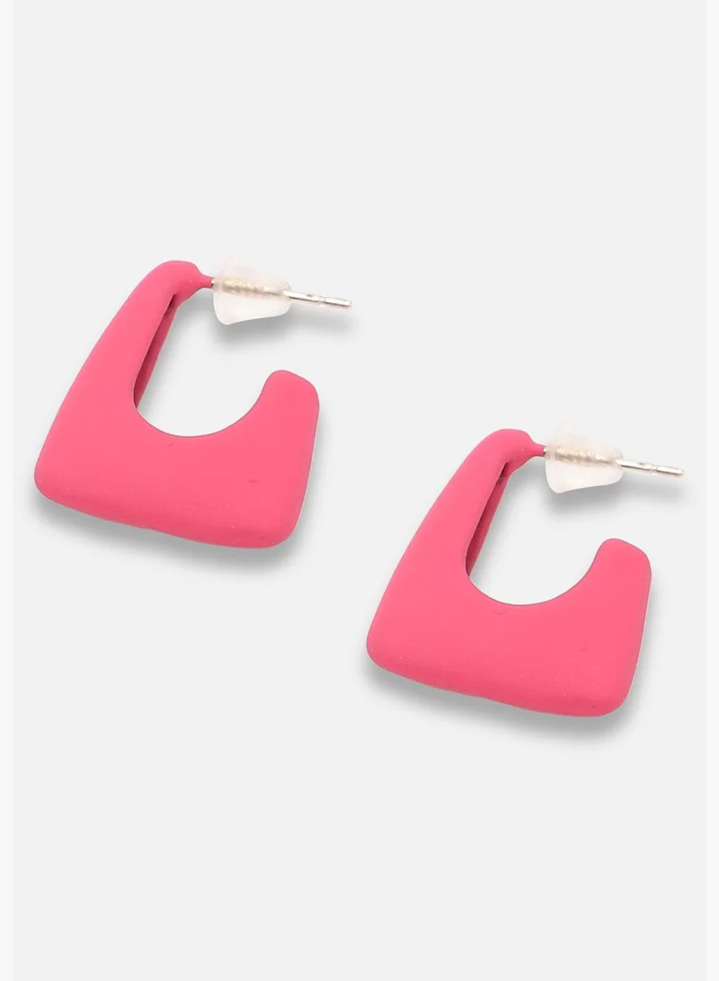 SOHI Gold Plated Party Designer Hoop Earring For Women