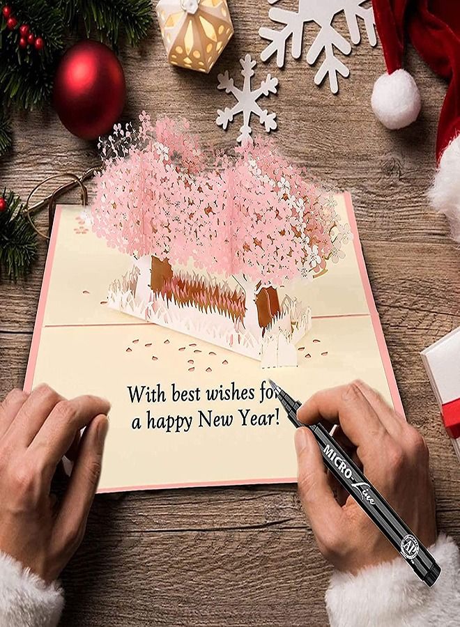 SYOSI Greeting Card, 3D Card, Pop Up Card, Romantic Theme Cards, Anniversary Cards for Wife Girlfriend Mother, Birthday Cards, Happy Holidays, Spring Card, Season's Greetings (Cherry Blossom) - Image 2