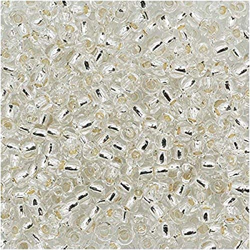 Toho Seed Beads, Silver Lined Crystal - Image 5