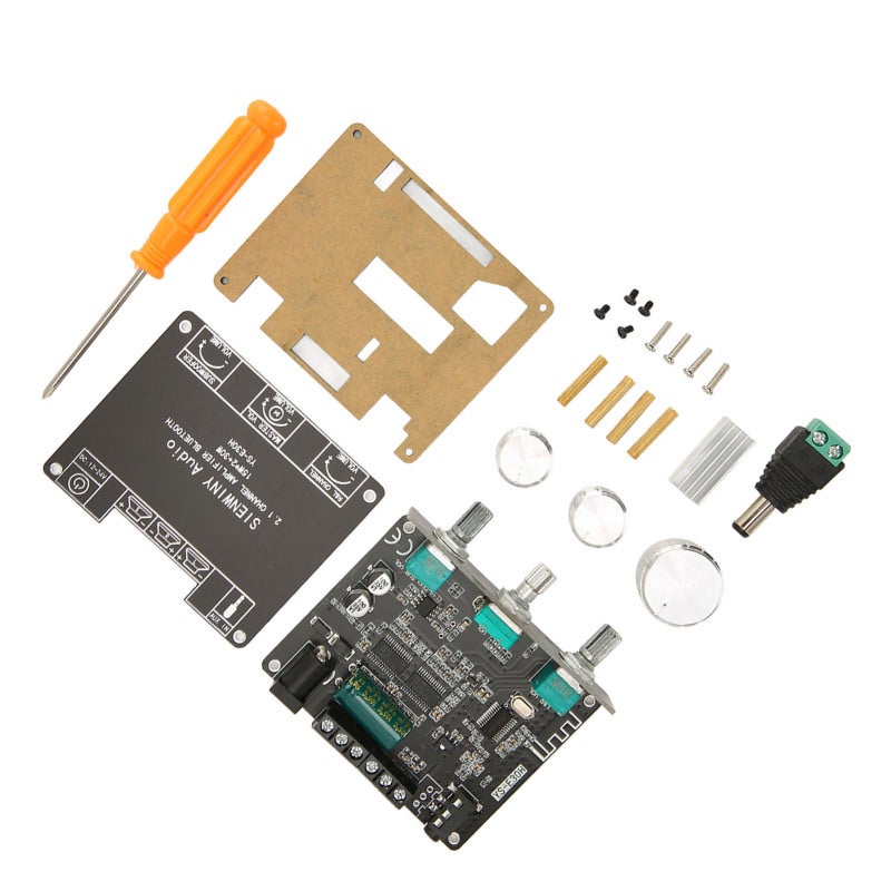 Power Amplifier Module 2.1 Channel 15Wx2 30W HiFi Sound Amplifier Board - Knob Adjustment Bluetooth Power Amplifier Board for Home Devices - Image 3