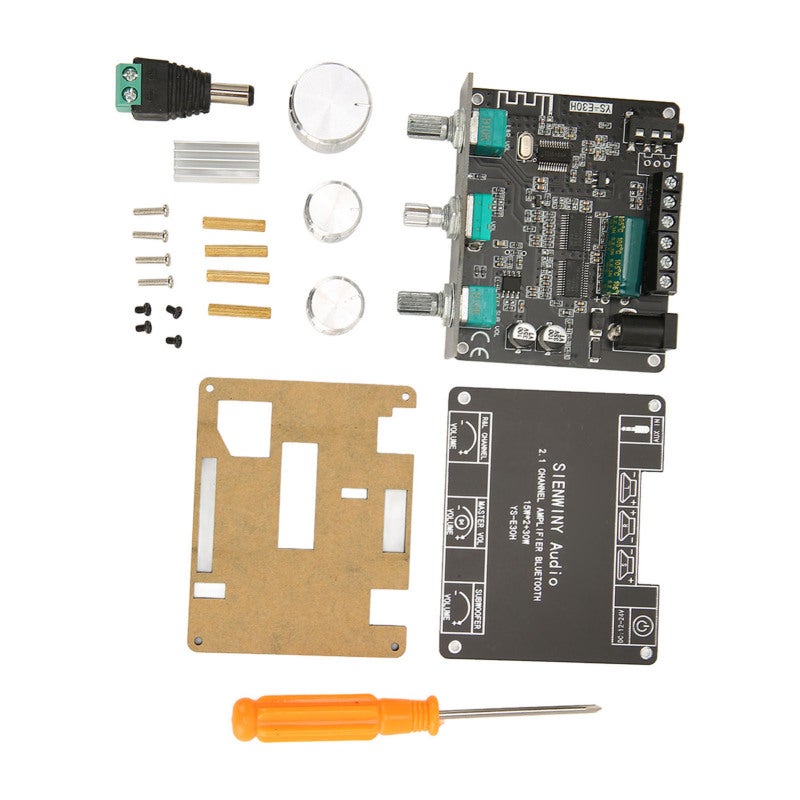 Power Amplifier Module 2.1 Channel 15Wx2 30W HiFi Sound Amplifier Board - Knob Adjustment Bluetooth Power Amplifier Board for Home Devices - Image 5