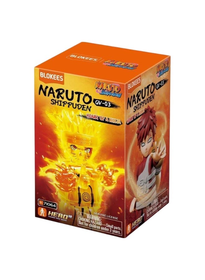 Blokees Naruto Shippuden Kurama Mode Building Figure – 9+ PCS Heart of a Ninja Model Kit | Collectible Anime Action Toy | Genuine Licensed Naruto Figure | Gift for Boys UAE - Image 1
