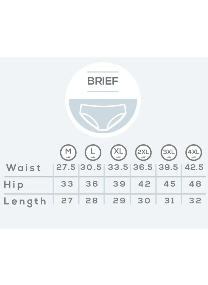 COLORS - Pack of 3 Printed Cotton Brief Panties Underwear for Women - Image 1