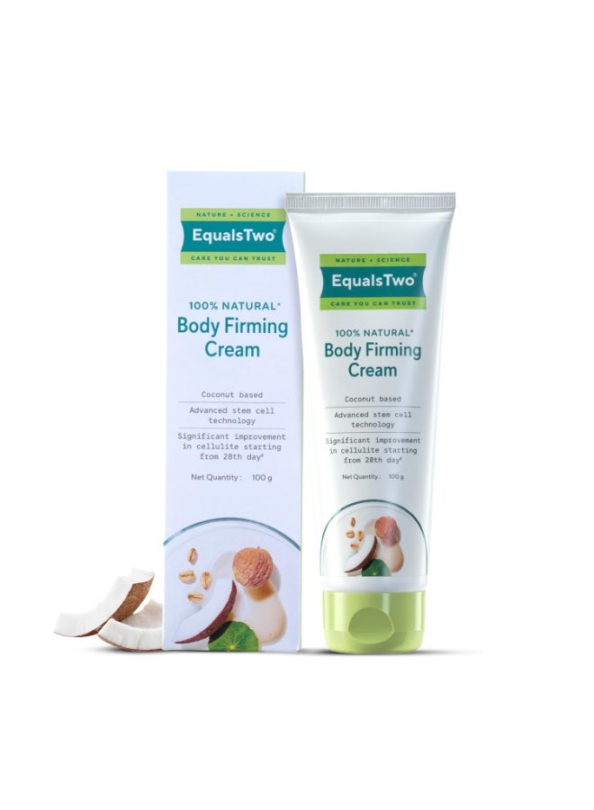 EQUALSTWO Skin Tightening & Body Firming Cream for Women & Men | Anti-Cellulite Cream for Loose Skin & Elasticity | With Vitamin C, Shea Butter, Logan Fruit & Lotus Flower | pH 5.5 Dermatologically Tested | 100ml - Image 1