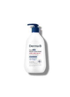 derma b Derma B CeraMD Repair Cream Wash, Unscented Fragrance Free Creamy Face & Body Cleanser for Dry Sensitive Itchy Skin, Deep Moisture Paraben-Free Body Wash, Cream to Foam Cleanser, 13.5 Fl. Oz., 400ml 
