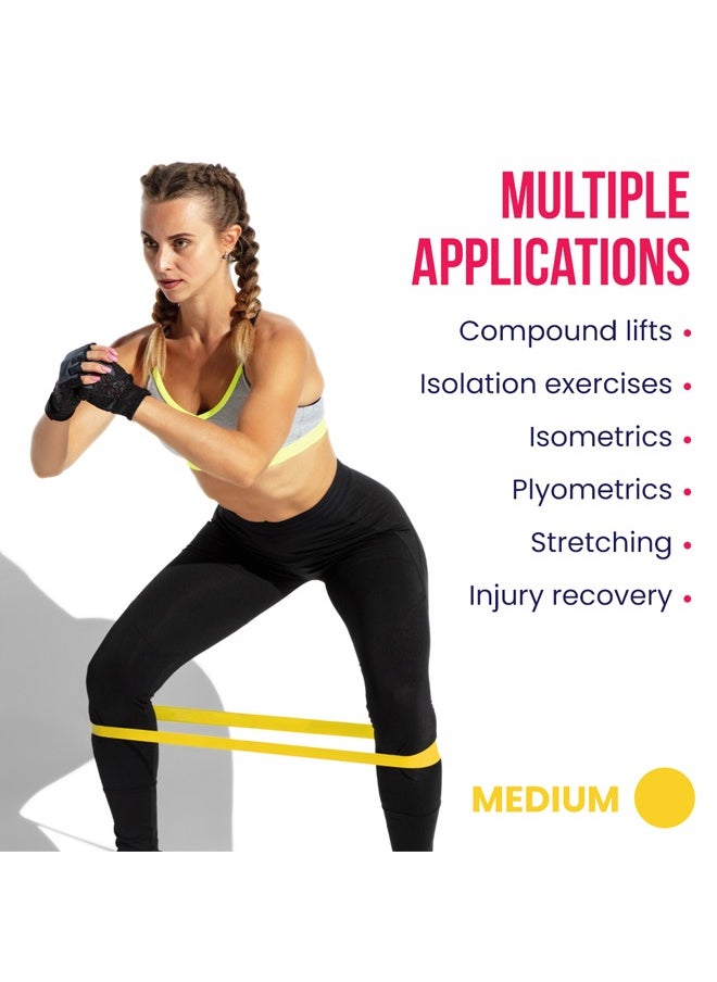 BRANDSFINITY Rubber Resistance Bands Set - 5pcs for Full-Body Workouts, Strength Training, and Physical Therapy  - Image 5