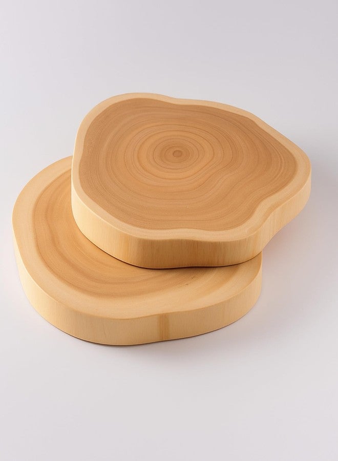 JUNERUSH Natural Wooden Coasters Premium Polished Thick Wood Log Coaster | Tea Coasters Set of 6 (Smooth Edge) - Image 4