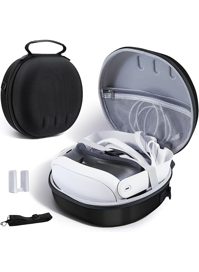 erorex Carrying Case Compatible With Oculus Meta Quest 3 Hard Eva Quest 3 Case For Vr Headset Touch Controllers And Other Accessories Portable Crossbody Shoulder Backpack Suitable For Travel & Home  - Image 1