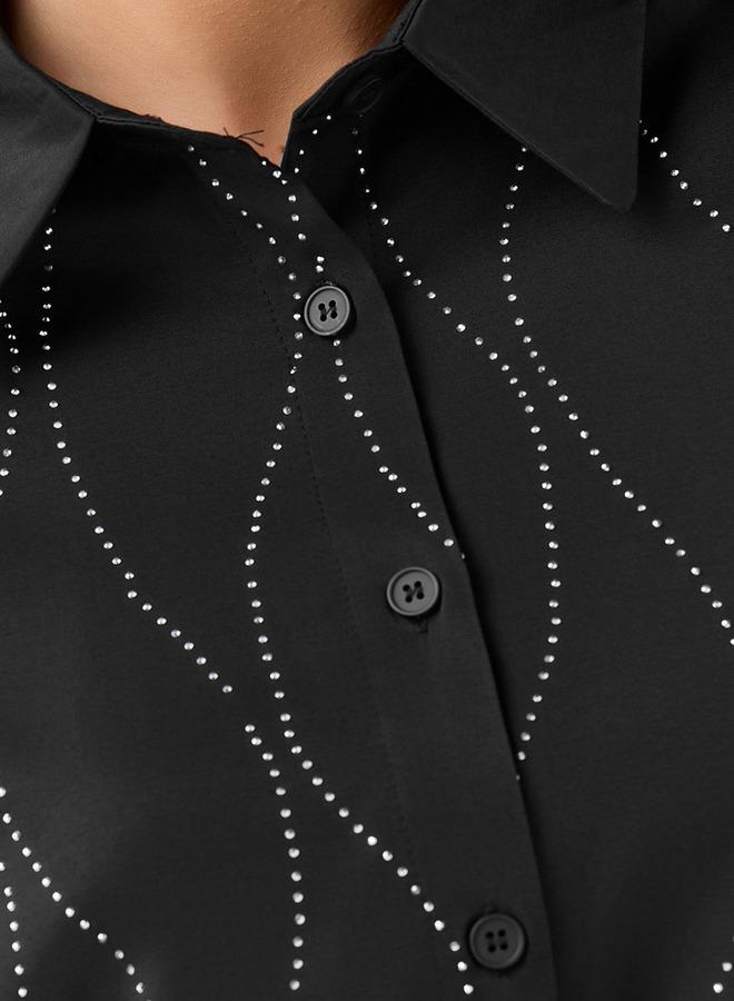 Splash FAV Shirt with Embellishment and Long Sleeves - Image 5