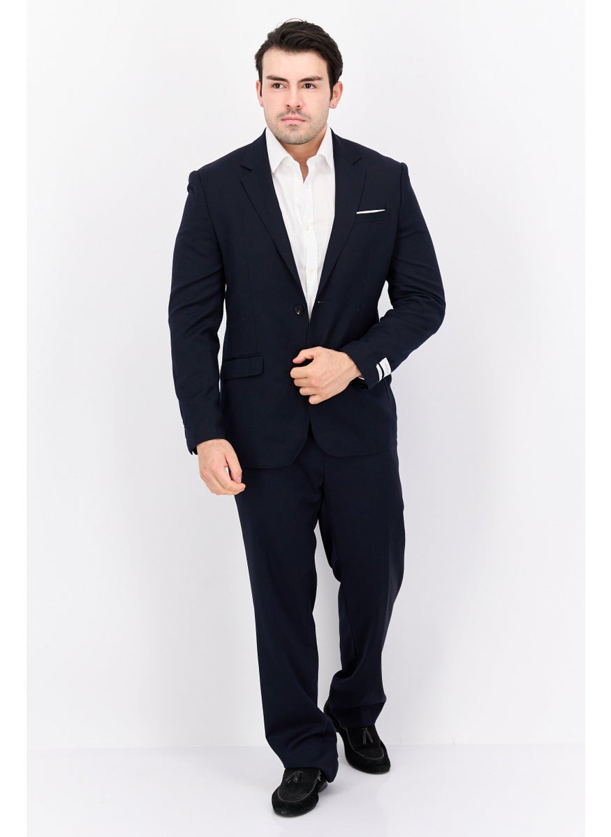 Selected Homme - Men Ultraflex Regular Fit Plain Suit Jacket, Navy - Image 1
