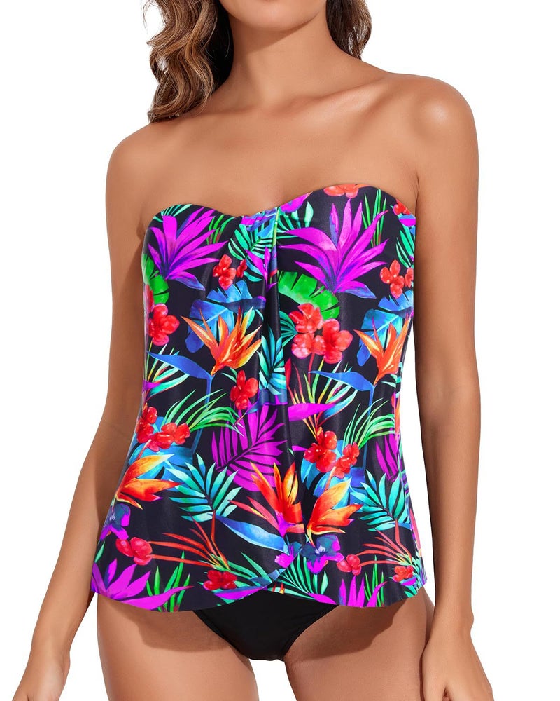 Two-Wear 2025 Ladies Bikini Split Suit Briefs Plus Size Swimsuit Printed - Image 1