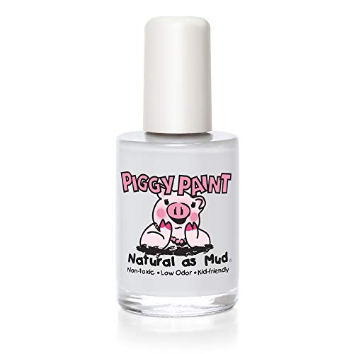 PIGGY PAINT 100 Nontoxic Girls Nail Polish  Safe Chemical Free Low Odor for Kids Snow Bunnys Perfect