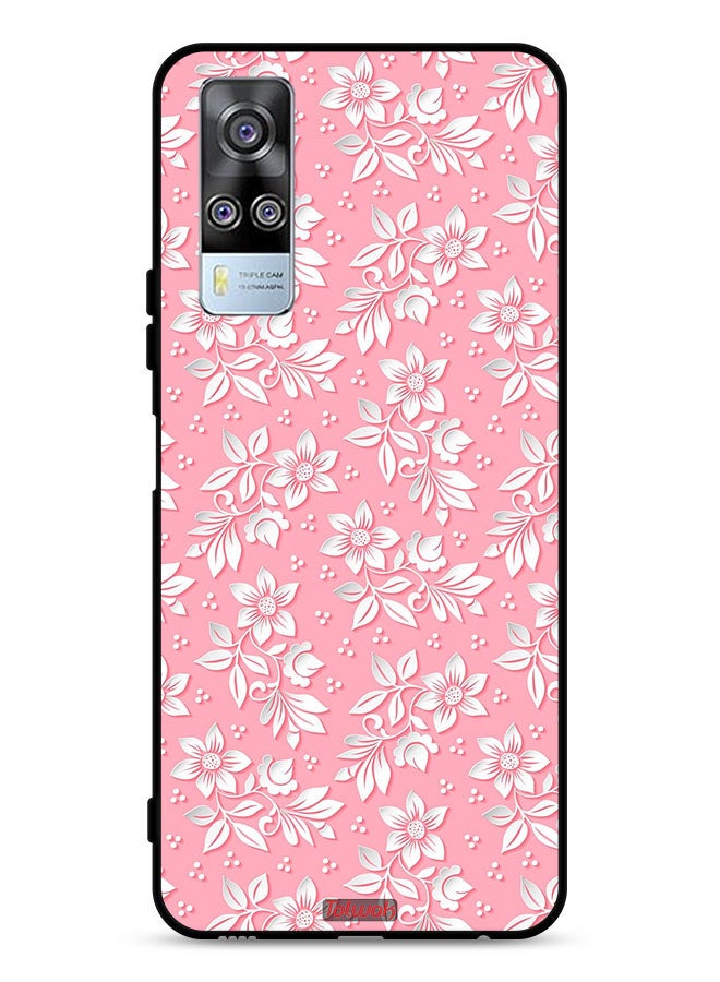 Tolwak vivo Y51 2020 Protective Case Cover Flowers Background Pattern - Image 1