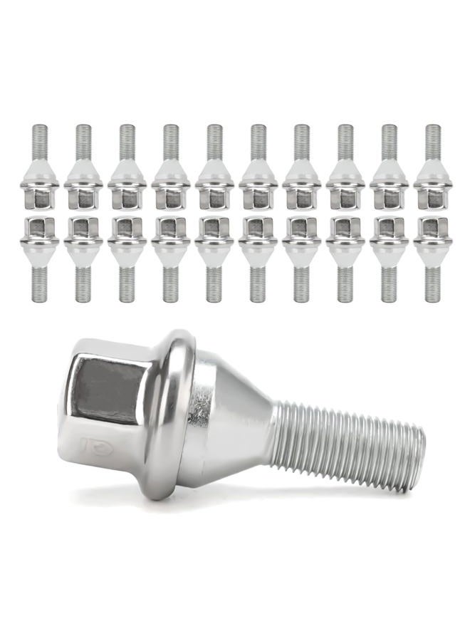 VODCACA 20pcs Wheel Lug Bolts M12x1.25 for 2014-2022 Jeep Cherokee, Upgrade 19mm Hex Length 28mm, Replace# 611-005 Compatible with Dodge Dart, Compass, Renegade, Chrysler - Image 1