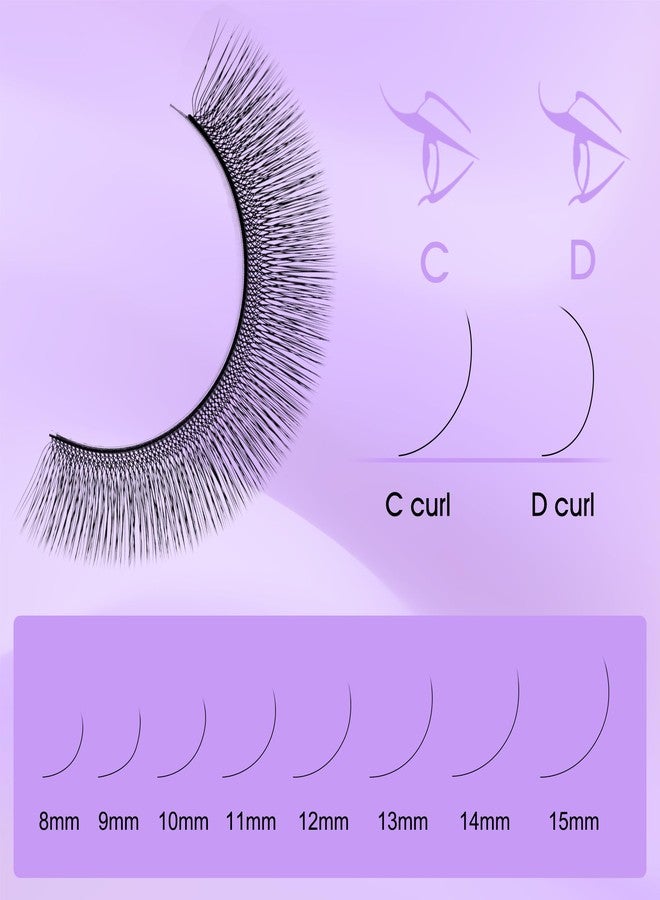 Natuhana 5D U Shape Lash Extensions Easy Fan Russian Volume U Eyelash C/D Curl 0.07mm Natural U Shaped 12 Rows Premade Eye Lashes Supply(Black,0.07C,9-15mm) - Image 4