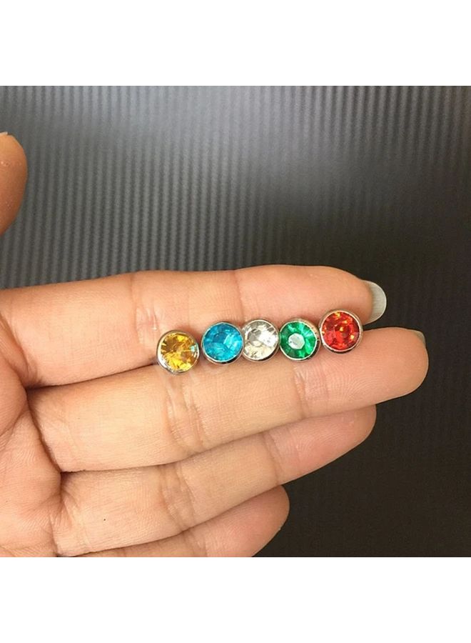 240pcs 8 Colors Punk Diamond Spikes Rivets Rhinestone Studs Decor Rivets For Leather Belt Handbag Double Sided DIY - Image 4