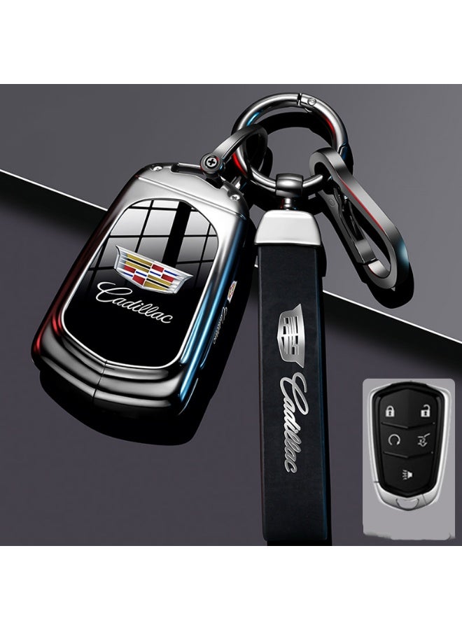 Cadillac Advanced car key protection case suitable for Cadillac XT5, XT6, CT6, XT4, XT, SCT5, ATSL high-end car key metal shell case - Image 1