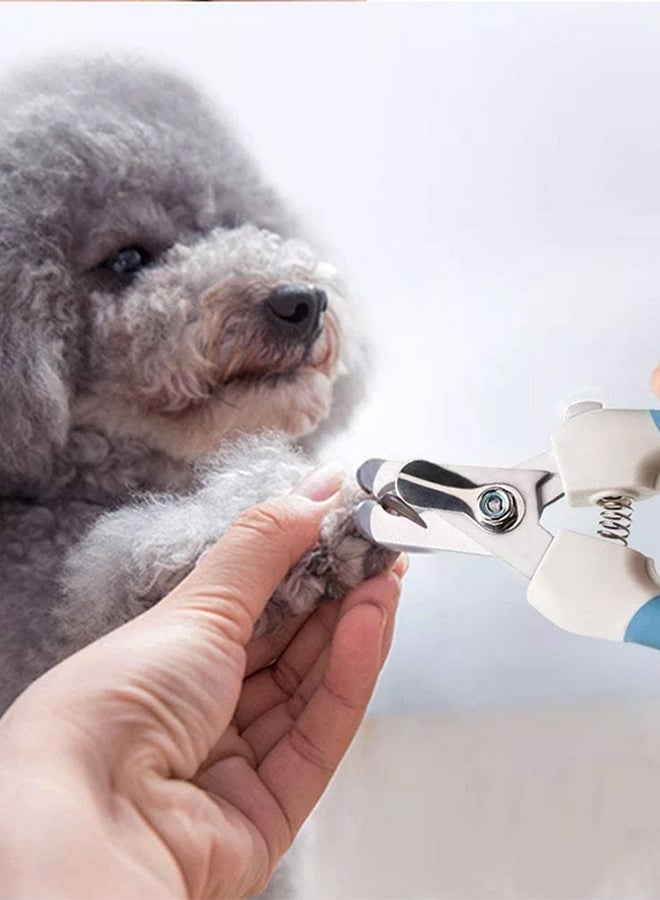 2 قطعة ماكينة قص الأظافر ومجموعة الملفات أبيض/وردي/فضي - Image 4