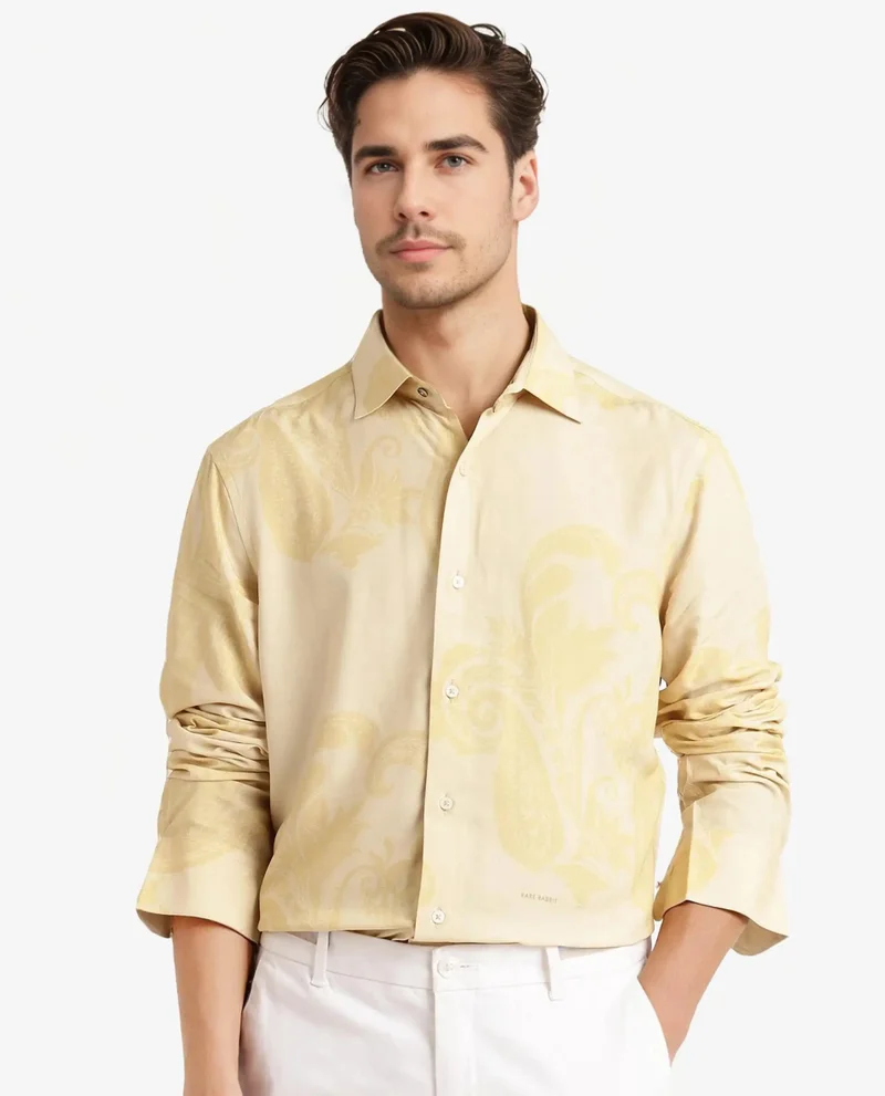 Rare Rabbit Men's Viscose Printed Shirt