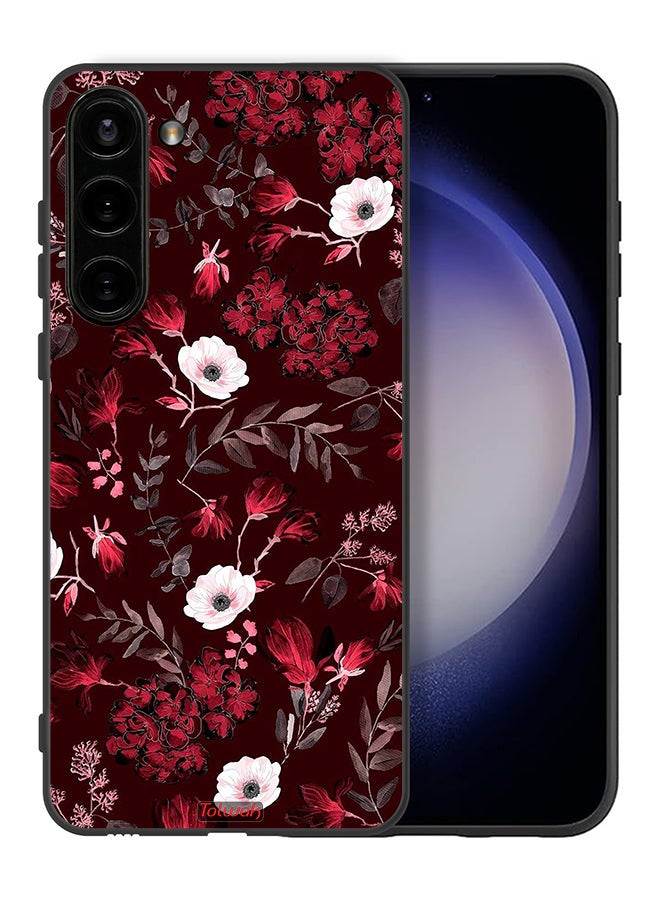 Tolwak Samsung Galaxy S23 Plus 5G Protective Case Cover Small Flowers And Tropical Leaves - Image 2