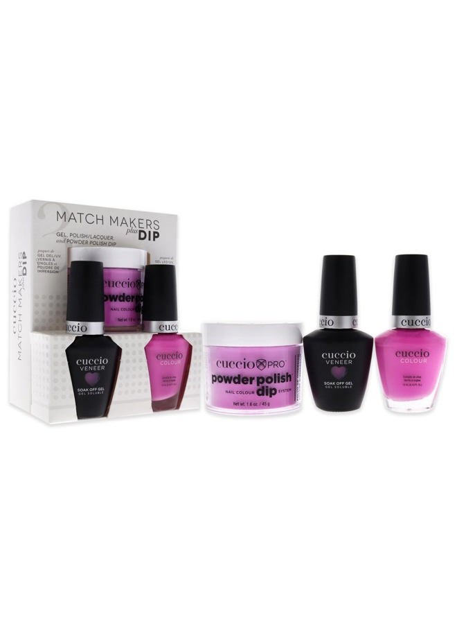 Cuccio لون مطابقة الأظافر بلس - مانكير وبيديك متطابقين بتنسيق مثالي - طلاء لوني وجل لوني بنفس اللون - خذني - كبير - مجموعة 3 قطع - Image 3