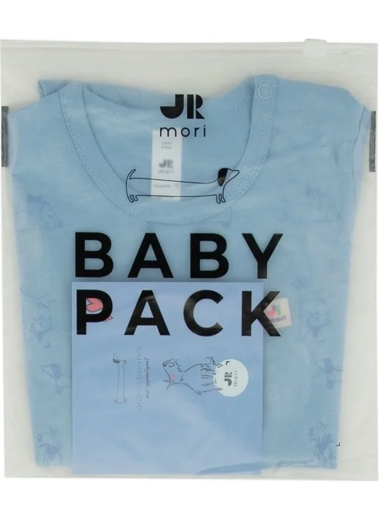 Jrmori Mr.j & Ms.r Printed Short Sleeve Bodysuit with Shoulder Snaps