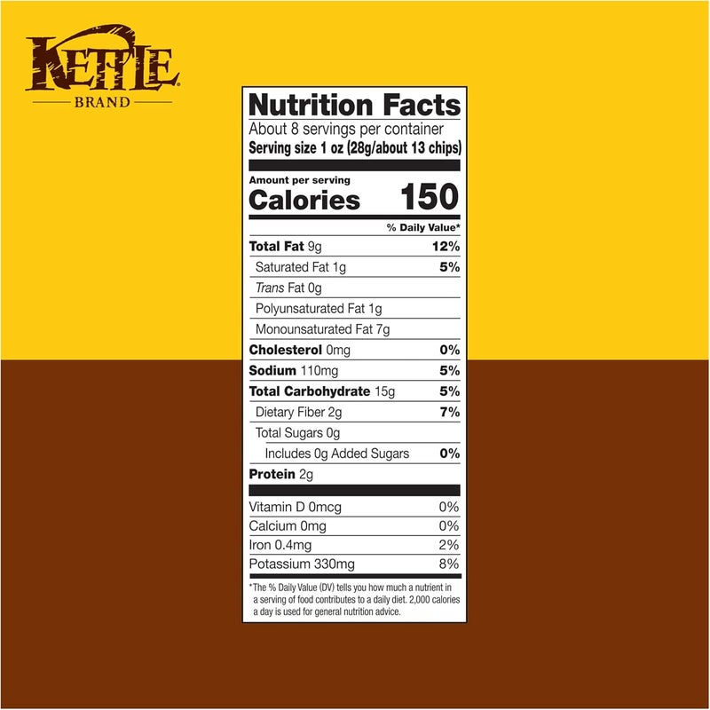 Kettle Brand Sea Salt Kettle Potato Chips, 7.5 oz - Image 3