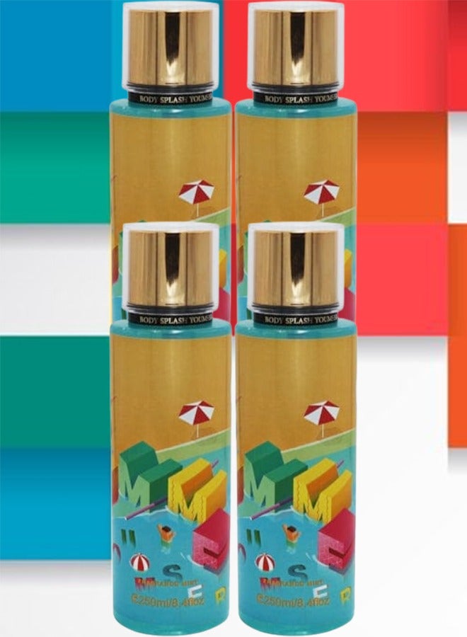 YOUMSERA 4 Pieces Summer Body Mist 250ml - Image 1