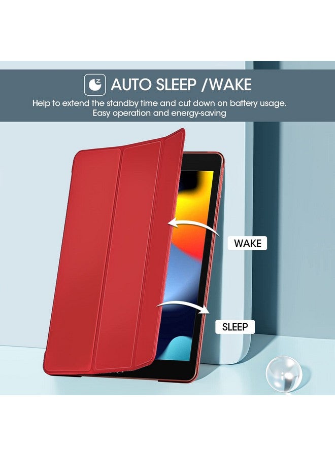 بروكاس حافظة برو كيس لجهاز آيباد الجيل التاسع 2021/ آيباد الجيل الثامن 2020/ آيباد الجيل السابع 2019، حافظة آيباد 10.2 بوصة، غطاء آيباد الجيل التاسع - أحمر - Image 3