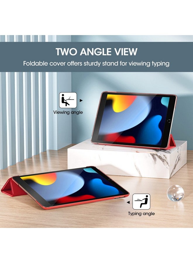 بروكاس حافظة برو كيس لجهاز آيباد الجيل التاسع 2021/ آيباد الجيل الثامن 2020/ آيباد الجيل السابع 2019، حافظة آيباد 10.2 بوصة، غطاء آيباد الجيل التاسع - أحمر - Image 4