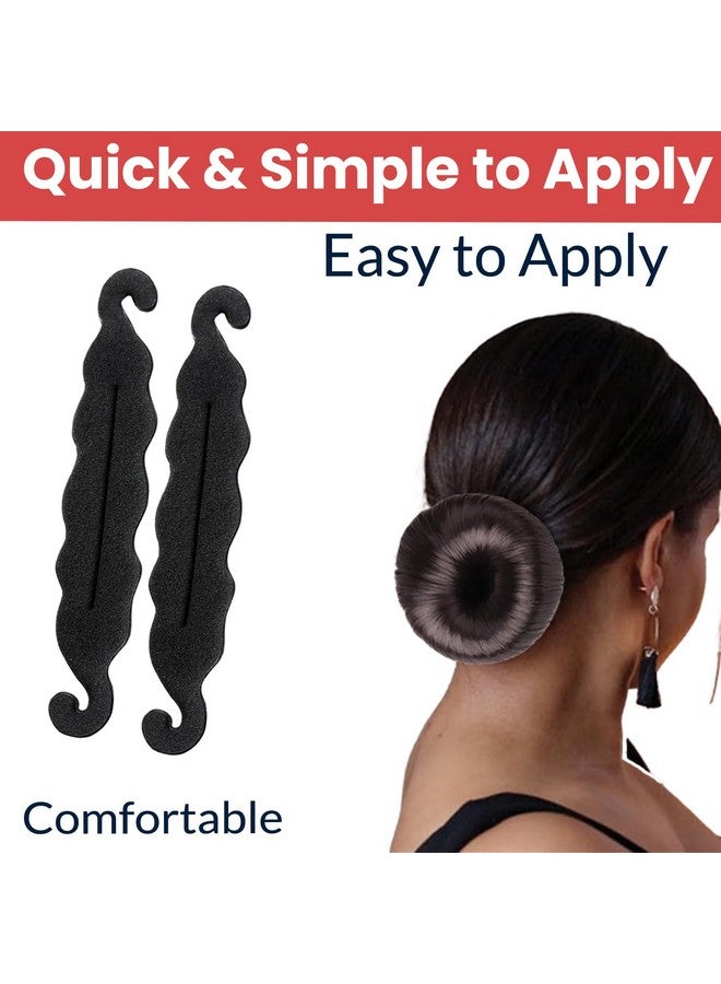 TEMPERIA (2pcs) Hair Bun & Puff Maker for Women & Girls - Hairstyle Accessories for Buns, Juda, French Twists & Updos - Modern Bun, Hair Bump Up & Puff Clips & Styling Tools - Image 4