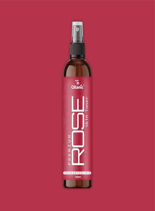 Oilanic Premium Rose Face Toner For Men & Women (100 ml) - Image 3