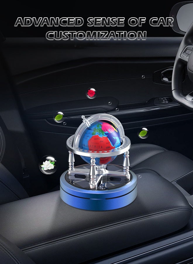 GROIC Car Air Freshener Solar Energy Air Purifier for Car Interior Autorotation Decoration Accessories,Creative Car Perfume Decoration, Relieve Stress and Purifie Odors, Globe Car Interior - Image 5