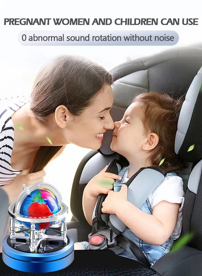 GROIC Car Air Freshener Solar Energy Air Purifier for Car Interior Autorotation Decoration Accessories,Creative Car Perfume Decoration, Relieve Stress and Purifie Odors, Globe Car Interior - Image 3