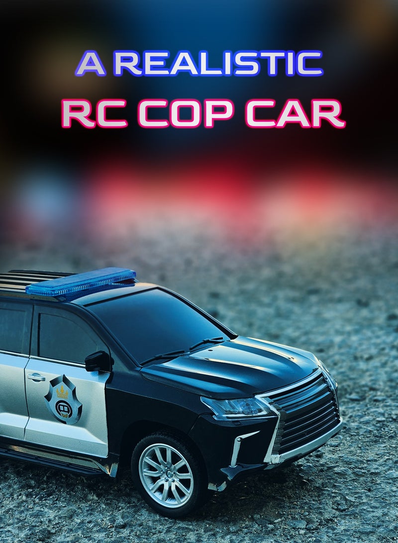 QX 1:12 Scale Remote Control Police SUV Toy Car Rechargeable battery with Lights and Sound - Image 3