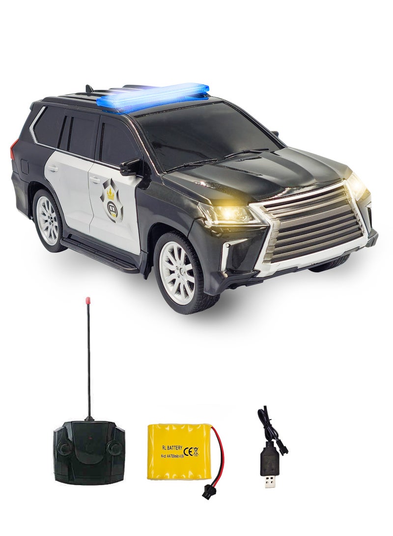 QX 1:12 Scale Remote Control Police SUV Toy Car Rechargeable battery with Lights and Sound - Image 1