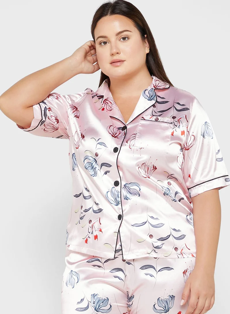 Ella Plus Printed Pyjama Set