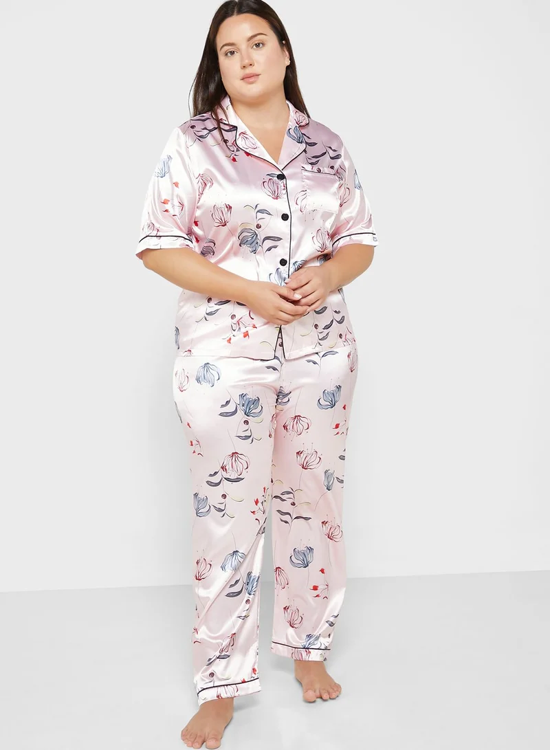 Ella Plus Printed Pyjama Set