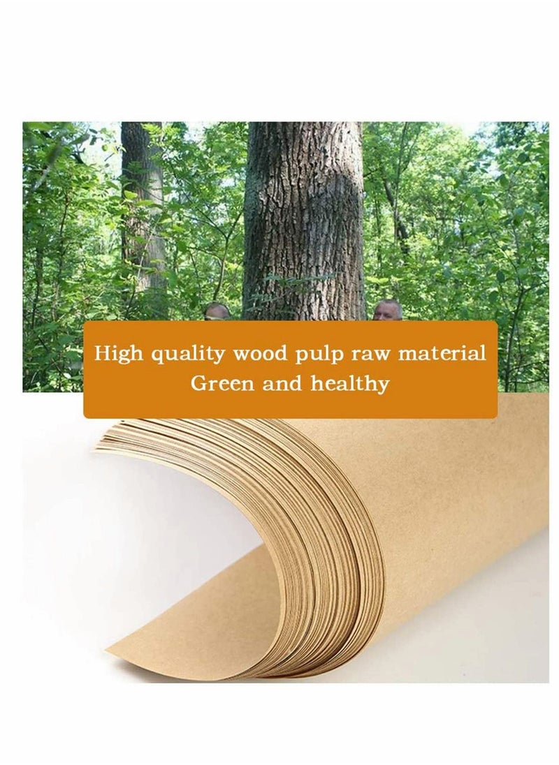 Excefore - A4 Self Adhesive Kraft Paper Matte Label Stickers Papers for Writing, Inkjet Printer and Laser Printer 80gsm A4 Adhesive Kraft Paper for Label Handcraft Making 50 Sheets - Image 1