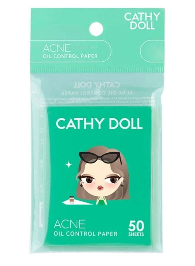 Cathy Doll Acne Oil Control Paper - 50 Sheets - Image 1