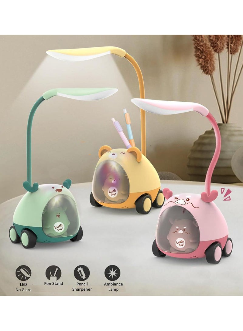 مصباح مكتبي متعدد الوظائف مع حامل أقلام - متعدد الالوان