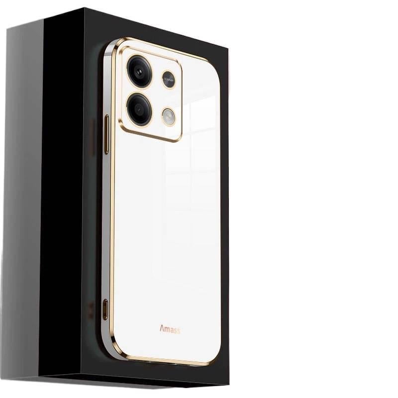 BB Protective Case for Redmi Note 14 Pro with Shockproof and Drop Protection plus Shockproof plus Full Coverage plus Electroplating in White - Image 1