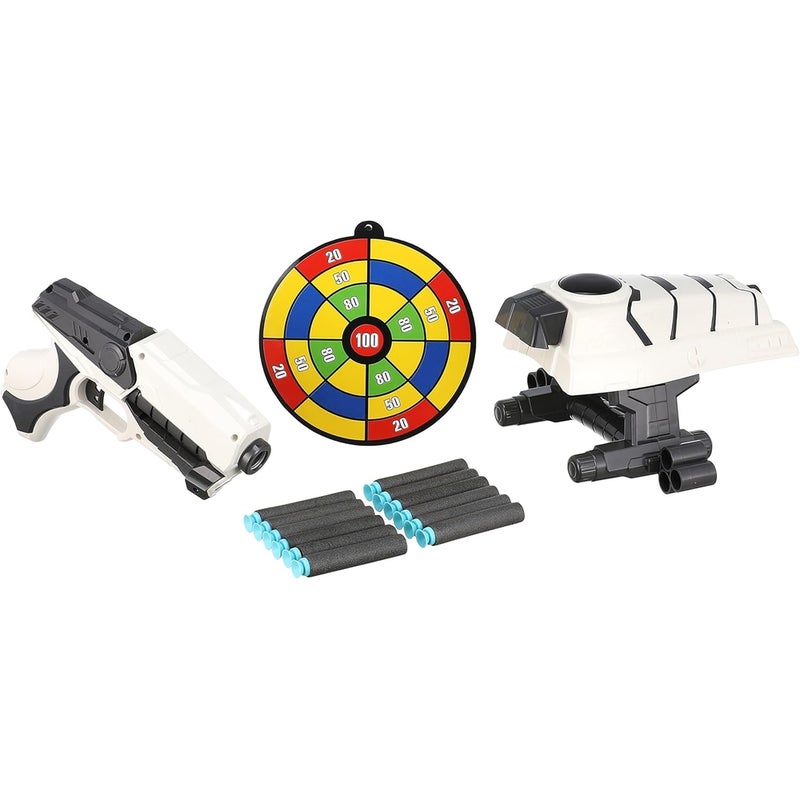 Blaster Shots Projectile Launcher & Gun with 12 Soft Foam Bullets - SB574 - Image 1
