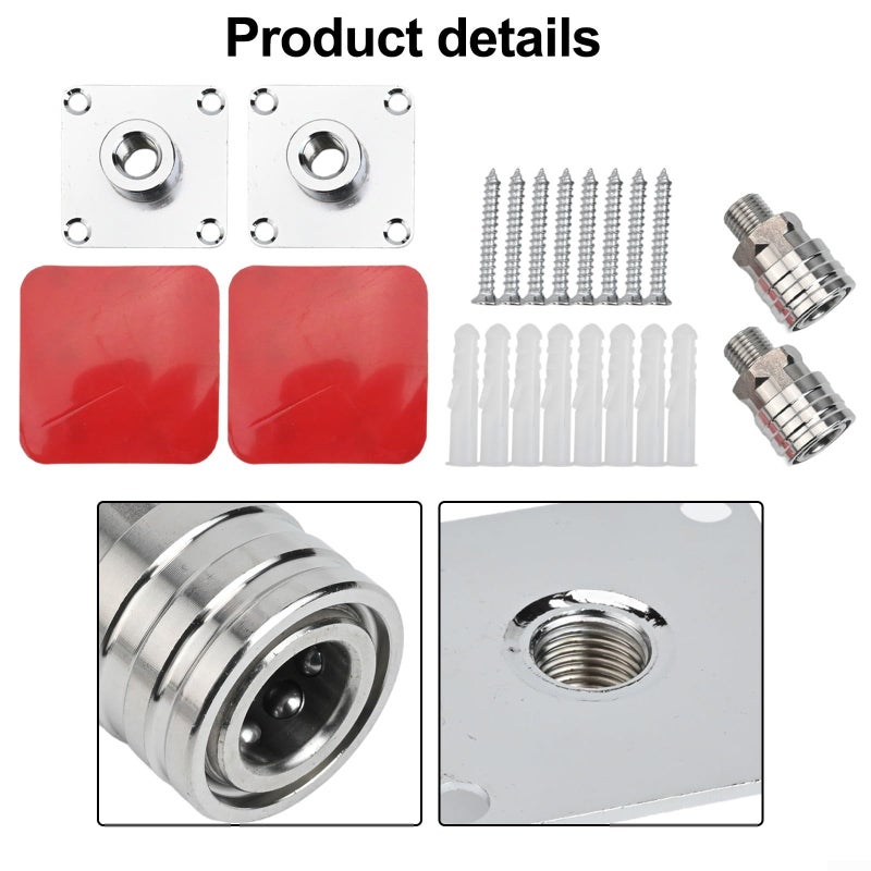 Stainless Steel Foam Holder Wall Mount Rack Space Saving Storage For Garage Outdoor - Image 5