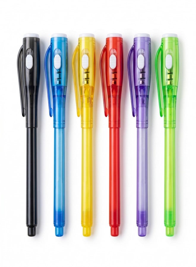 SCStyle 12 Pcs Party Favors | 6 Mini Notepads and 6 Invisible Ink Pen with UV Light Spy Pen Birthday Party, Classroom Prizes, party supplies - Image 5