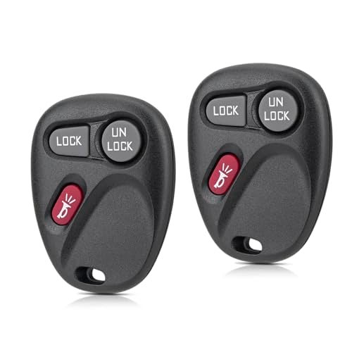 GZXNKEY Remote Key Fob Replacement Car Key for 1999 2000 2001 Chevy Silverado S10 GMC Sierra Sonoma / Chevy Suburban Tahoe 2000 2001 GMC Yukon Keyles Entry Remote Key KOBUT1BT,15732803 (Pack of 2 - Image 1