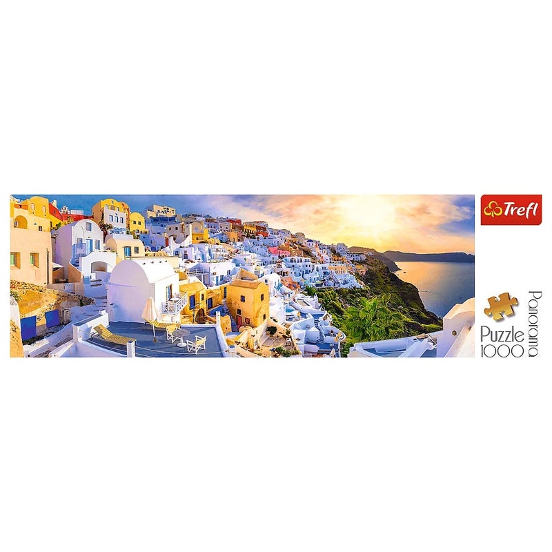 Trefl - Sunset in Santorini Greece Panorama Puzzle 1000 Pieces - 29054 - Image 3